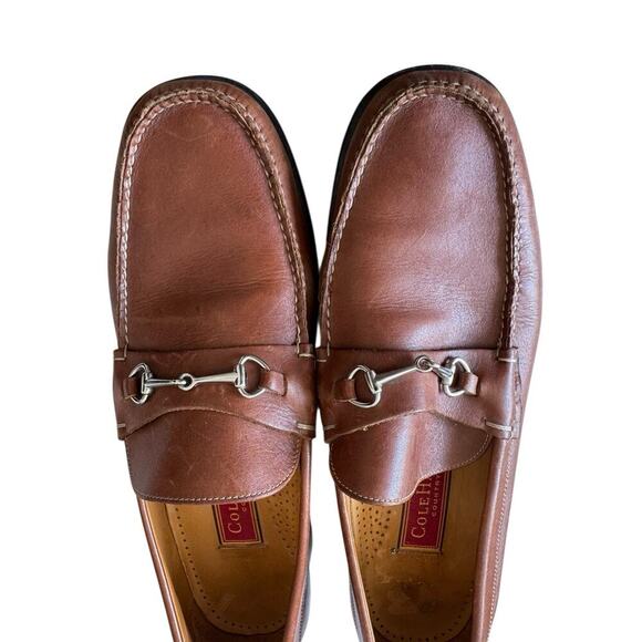 Vintage Cole-Haan‎ Bennett Loafers Men's Size 9.5 B Luggage Brown Classic Trad - Picture 9 of 9